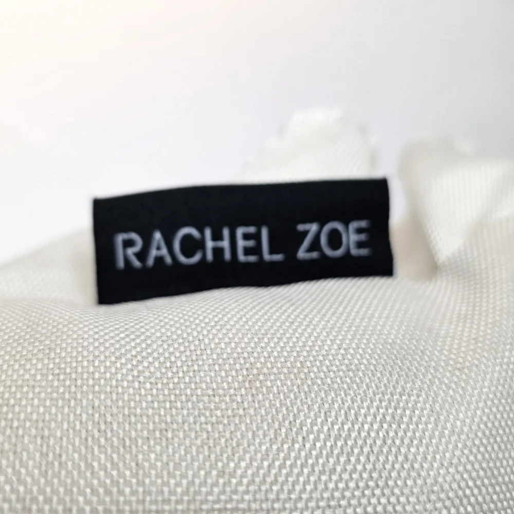 Rachel Zoe x Geneva Home Fifth Avenue Floral Embroidered Linen Accent Pillow